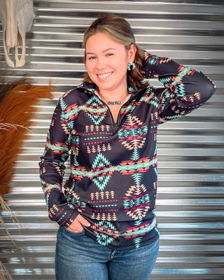 Sterling Kreek - Cabin Fever Fitted Quarter Zip Pullover - Apparel - Sterling Kreek - Bronco Western Supply Co.