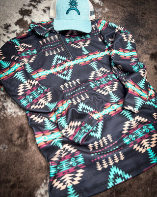 Sterling Kreek - Cabin Fever Fitted Quarter Zip Pullover – Apparel from Bronco Western Supply Co.