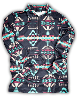 Sterling Kreek - Cabin Fever Fitted Quarter Zip Pullover – Apparel from Bronco Western Supply Co.