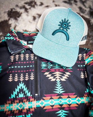 Sterling Kreek - Cabin Fever Fitted Quarter Zip Pullover – Apparel from Bronco Western Supply Co.