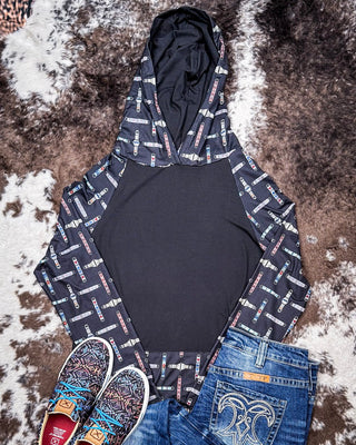 Sterling Kreek - Cinched Up T-Shirt Hoodie – Apparel from Bronco Western Supply Co.