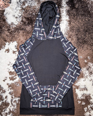 Sterling Kreek - Cinched Up T-Shirt Hoodie – Apparel from Bronco Western Supply Co.