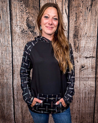 Sterling Kreek - Cinched Up T-Shirt Hoodie – Apparel from Bronco Western Supply Co.