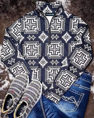 Sterling Kreek - Down In The Hills Fitted Pullover – Apparel from Bronco Western Supply Co.