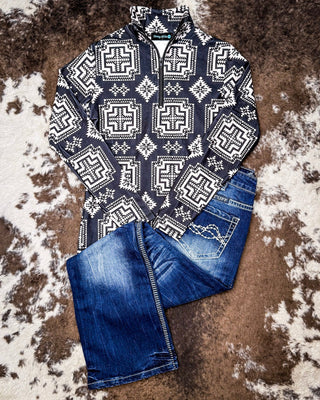 Sterling Kreek - Down In The Hills Fitted Pullover – Apparel from Bronco Western Supply Co.