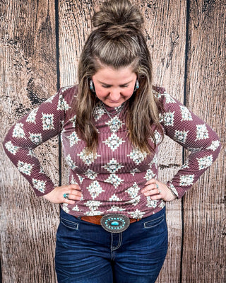 Sterling Kreek - High Plains Aztec Top – Shirts & Tops from Bronco Western Supply Co.