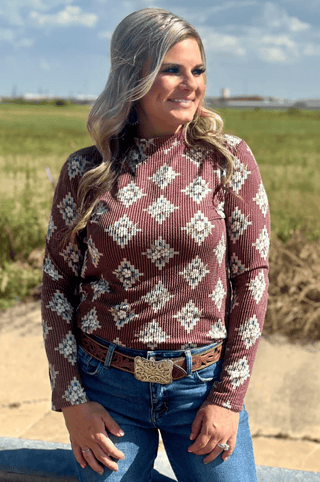 Sterling Kreek - High Plains Aztec Top – Shirts & Tops from Bronco Western Supply Co.