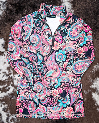 Sterling Kreek - Midnight Bloom Fitted Pullover – Shirts & Tops from Bronco Western Supply Co.