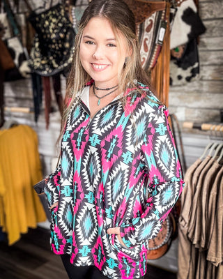 Sterling Kreek - Montezuma Quarter Zip Pullover – Apparel from Bronco Western Supply Co.