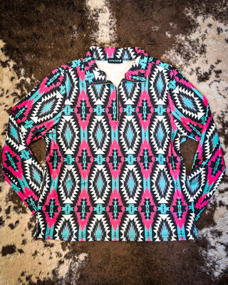 Sterling Kreek - Montezuma Quarter Zip Pullover – Apparel from Bronco Western Supply Co.