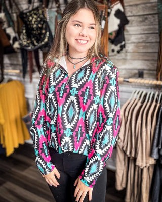 Sterling Kreek - Montezuma Quarter Zip Pullover – Apparel from Bronco Western Supply Co.