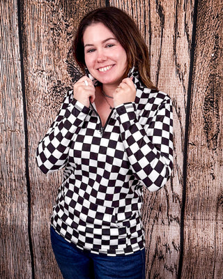 Sterling Kreek - Round the Track Quarter Zip Fitted Pullover – Apparel from Bronco Western Supply Co.