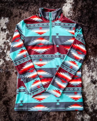 Sterling Kreek - Texas Rain Fitted Quarter Zip Pullover – Apparel from Bronco Western Supply Co.