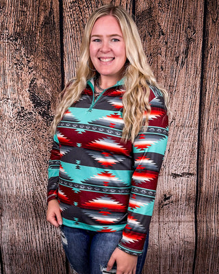 Sterling Kreek - Texas Rain Fitted Quarter Zip Pullover – Apparel from Bronco Western Supply Co.