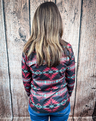 Sterling Kreek - The Crimson Valley Quarter Zip Pullover – Apparel from Bronco Western Supply Co.