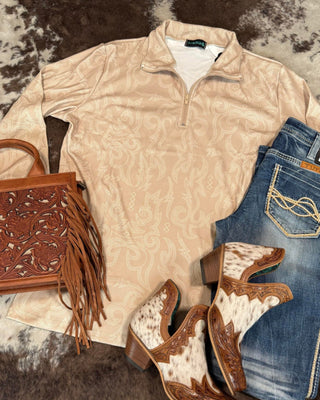 Sterling Kreek - The Dusty Roads Quarter Zip Pullover – Apparel from Bronco Western Supply Co.