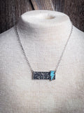 Struck Stone Bar Necklace - Jewelry - Bronco Western Supply Jewelry - Bronco Western Supply Co.