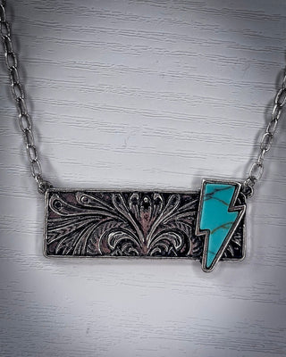 Struck Stone Bar Necklace - Jewelry - Bronco Western Supply Jewelry - Bronco Western Supply Co.