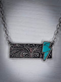 Struck Stone Bar Necklace - Jewelry - Bronco Western Supply Jewelry - Bronco Western Supply Co.