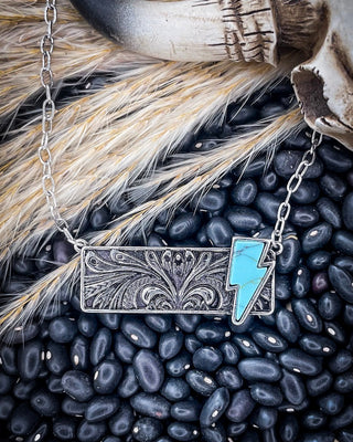 Struck Stone Bar Necklace - Jewelry - Bronco Western Supply Jewelry - Bronco Western Supply Co.