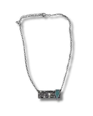 Struck Stone Bar Necklace - Jewelry - Bronco Western Supply Jewelry - Bronco Western Supply Co.