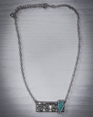 Struck Stone Bar Necklace - Jewelry - Bronco Western Supply Jewelry - Bronco Western Supply Co.