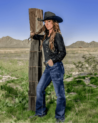 Summit White Bootcut Jeans - Apparel - Cowgirl Tuff Company - Bronco Western Supply Co.