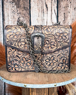 Sundown Belle Tooled Leather Shoulder Bag – Purses & Wallets from Bronco Western Supply Co.