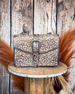 Sundown Belle Tooled Leather Shoulder Bag – Purses & Wallets from Bronco Western Supply Co.