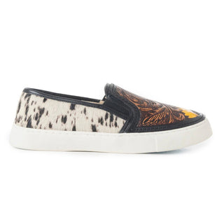Sunflower Trail Hair-On Leather Slip On Sneakers in Brown by Myra Bag – Women's Shoes from Bronco Western Supply Co.