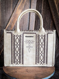 Sutton Montana West Boot Stitch Tote - Tan - Purses & Wallets - Montana West - Bronco Western Supply Co.