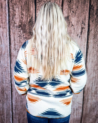 Taos Berber Fleece Aztec Jacket in Navy – Apparel from Bronco Western Supply Co.
