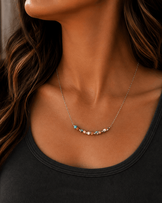 Taos Ember Turquoise and Spiny Oyster Chain Necklace – Jewelry from Bronco Western Supply Co.