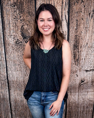 The Caldera Tank - Black – Shirts & Tops from Bronco Western Supply Co.