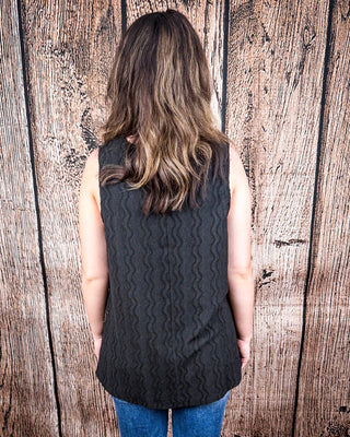 The Caldera Tank - Black – Shirts & Tops from Bronco Western Supply Co.