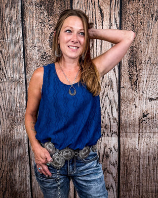 The Caldera Tank - Navy – Shirts & Tops from Bronco Western Supply Co.