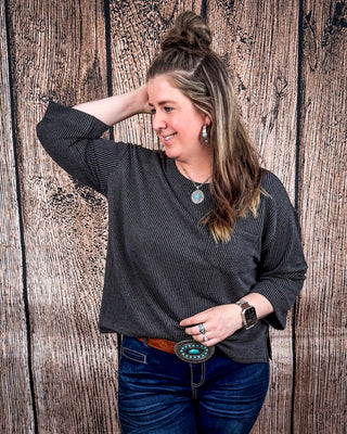 The Ellis Top - Black – Shirts & Tops from Bronco Western Supply Co.