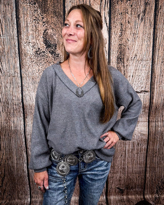 The Hadley Top - Charcoal – Shirts & Tops from Bronco Western Supply Co.