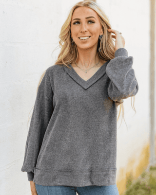 The Hadley Top - Charcoal – Shirts & Tops from Bronco Western Supply Co.