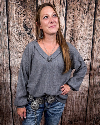 The Hadley Top - Charcoal - Shirts & Tops - Andree by Unit - Bronco Western Supply Co.