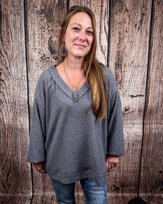 The Hadley Top - Charcoal – Shirts & Tops from Bronco Western Supply Co.