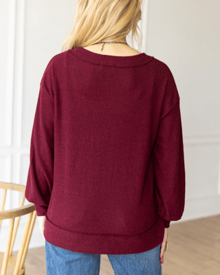 The Hadley Top - Wine – Shirts & Tops from Bronco Western Supply Co.