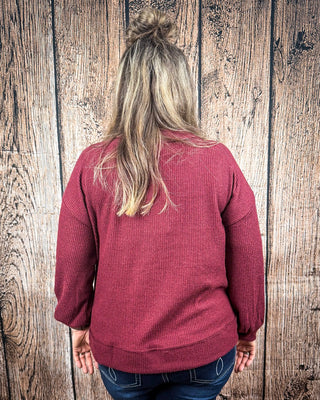 The Hadley Top - Wine - Shirts & Tops - Andree by Unit - Bronco Western Supply Co.