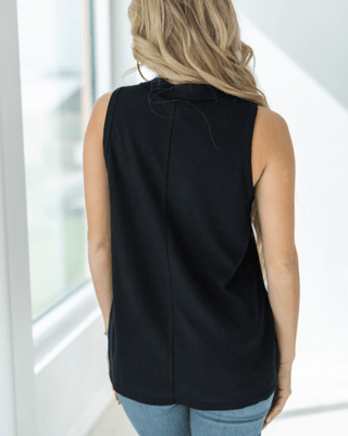The Lanie Tank - Black – Shirts & Tops from Bronco Western Supply Co.