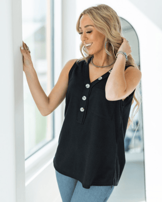 The Lanie Tank - Black - Shirts & Tops - Andree by Unit - Bronco Western Supply Co.