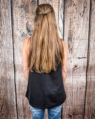 The Lanie Tank - Black – Shirts & Tops from Bronco Western Supply Co.