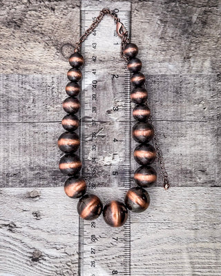 The Laredo Strand Fashion Necklace - Copper – Jewelry from Bronco Western Supply Co.