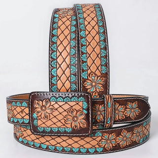 The Sedona Tooled Leather Belt – Apparel from Bronco Western Supply Co.