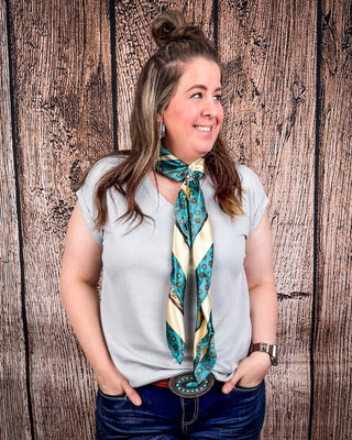 The Sloan Top - Pearl Grey – Shirts & Tops from Bronco Western Supply Co.