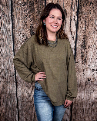 The Stillwater Tunic Top - Olive – Shirts & Tops from Bronco Western Supply Co.